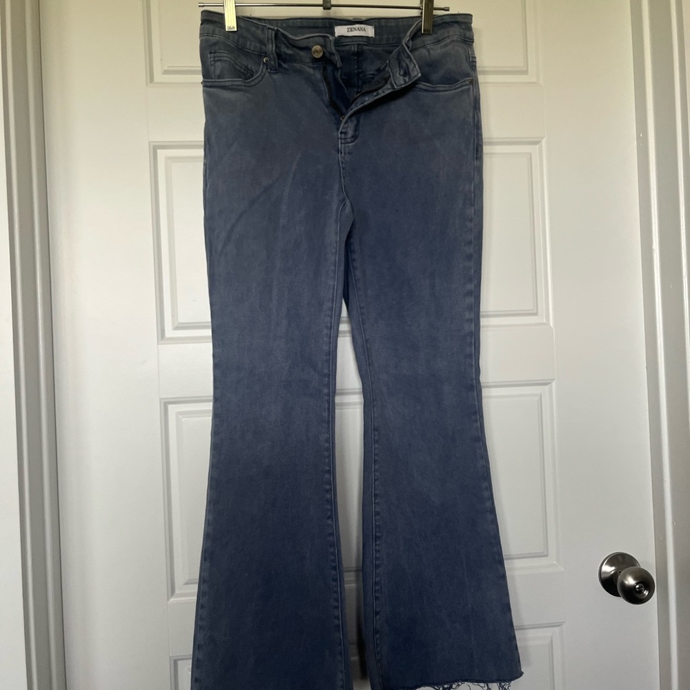 Gray Flared Women Jeans